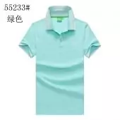 hugo boss t-shirt slim fit pas cher polo lapel short sleeves b55233 green